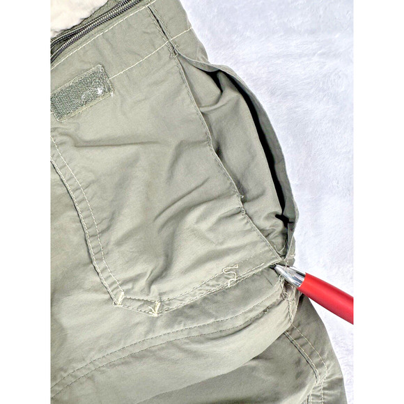 REI Mens Activewear Pants LX28 Army Green Convertible Shorts UPF 50 Belted Cargo - Picture 7 of 16